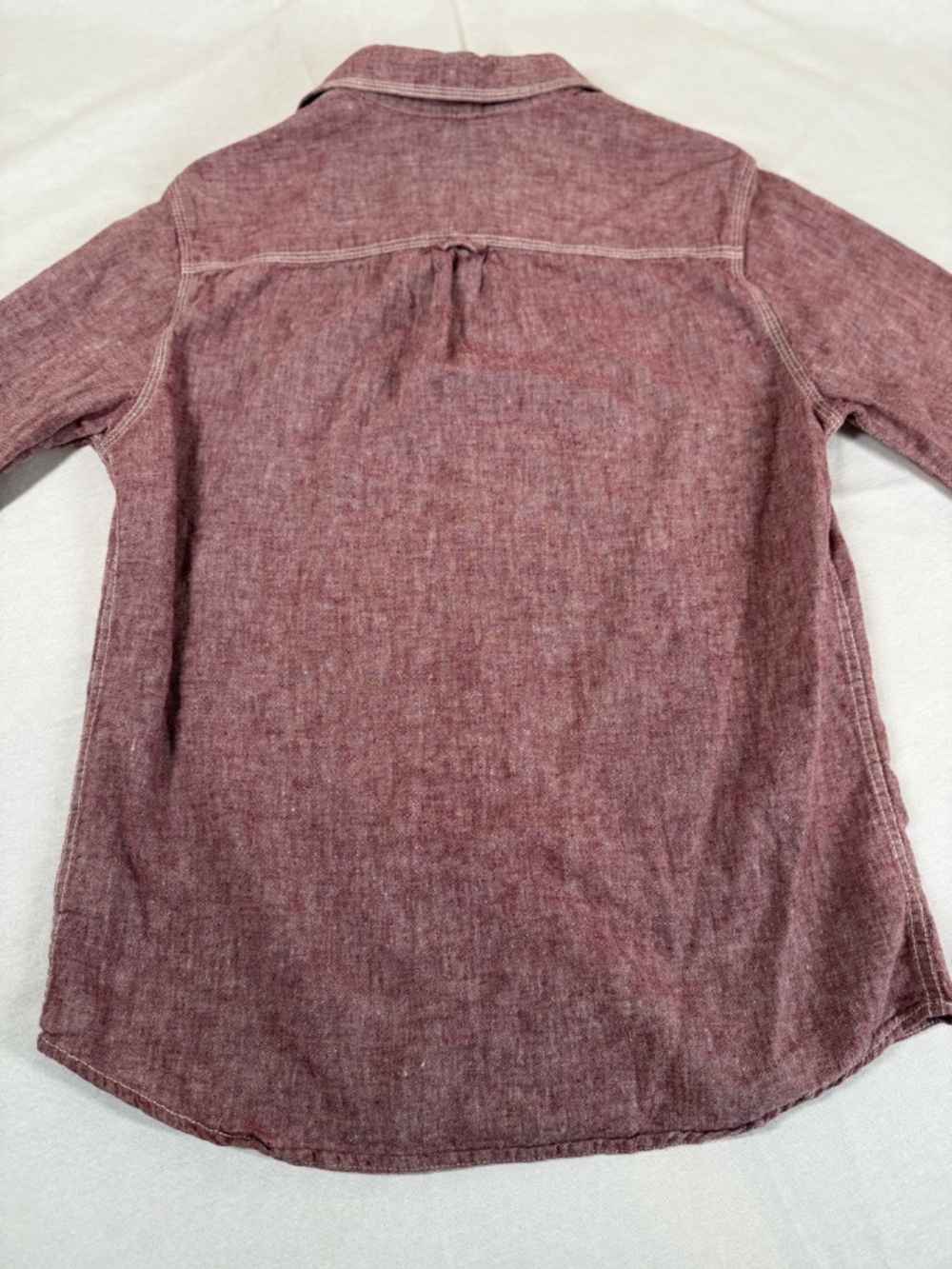 Converse Men's Button Up Long Sleeve Shirt Size Small - Red - Picture 2 of 7